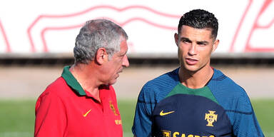 Cristiano Ronaldo und Fernando Santos