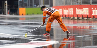 Starker Regen: Start von Singapur verz&ouml;gert sich