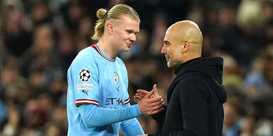 Erling Haaland Pep Guardiola Manchester City