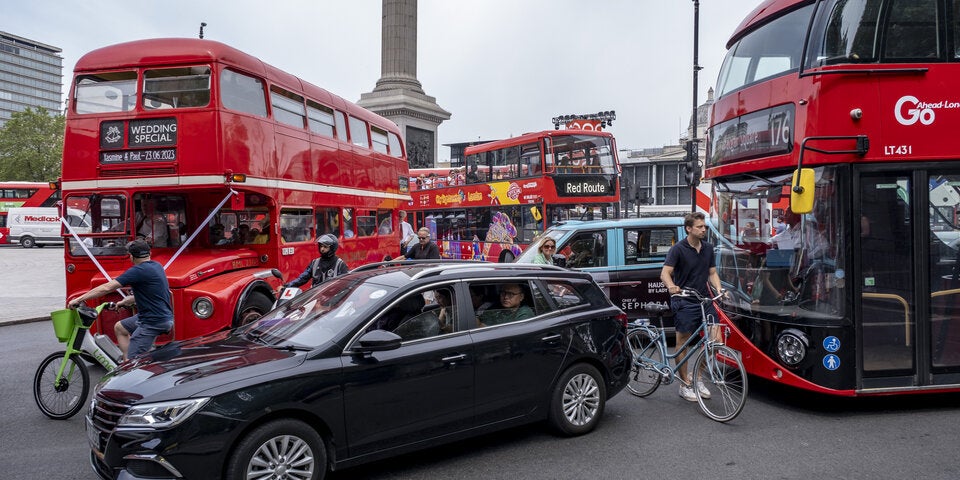 London ist die am meisten von Stau geplagte Stadt.