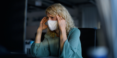 Corona-Maske Kopfschmerzen