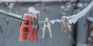 Bei Minusgraden: Trocknen Sie Ihre Wäsche draußen!