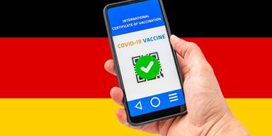 deutsche Flagge und 3G Nachweis