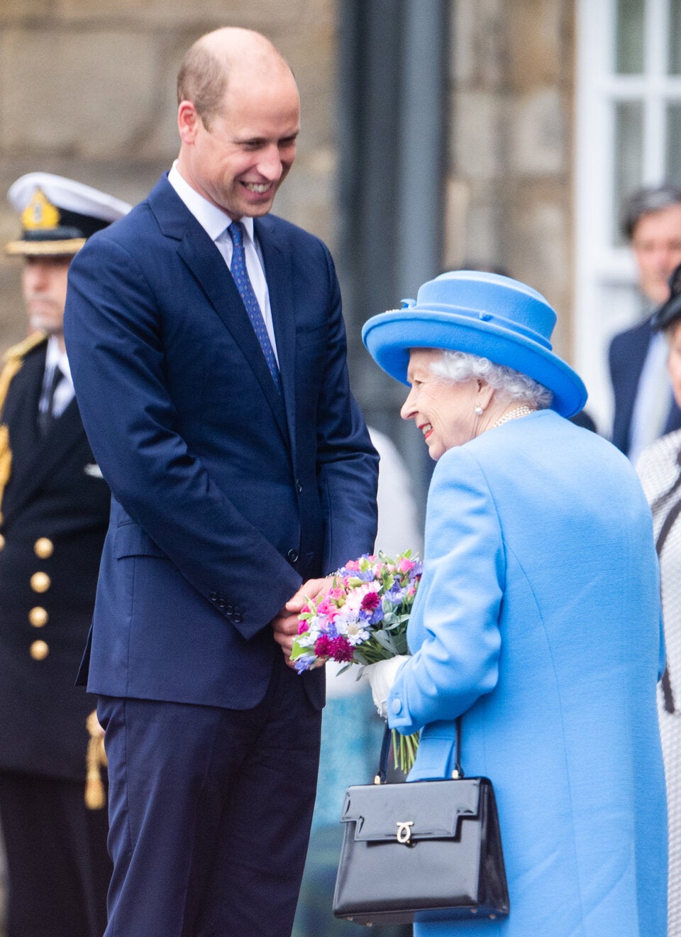 Prinz William mit Queen Elizabeth II.