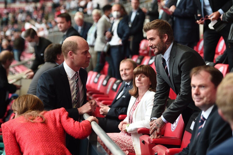 Prinz William und David Beckham