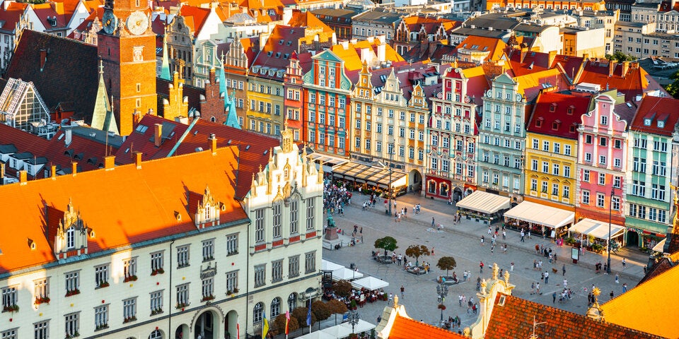 Der historische Marktplatz ist eine beliebte Filmkulisse. 