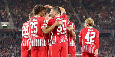 Gregoritsch schie&szlig;t Freiburg in Europa-League-KO-Phase