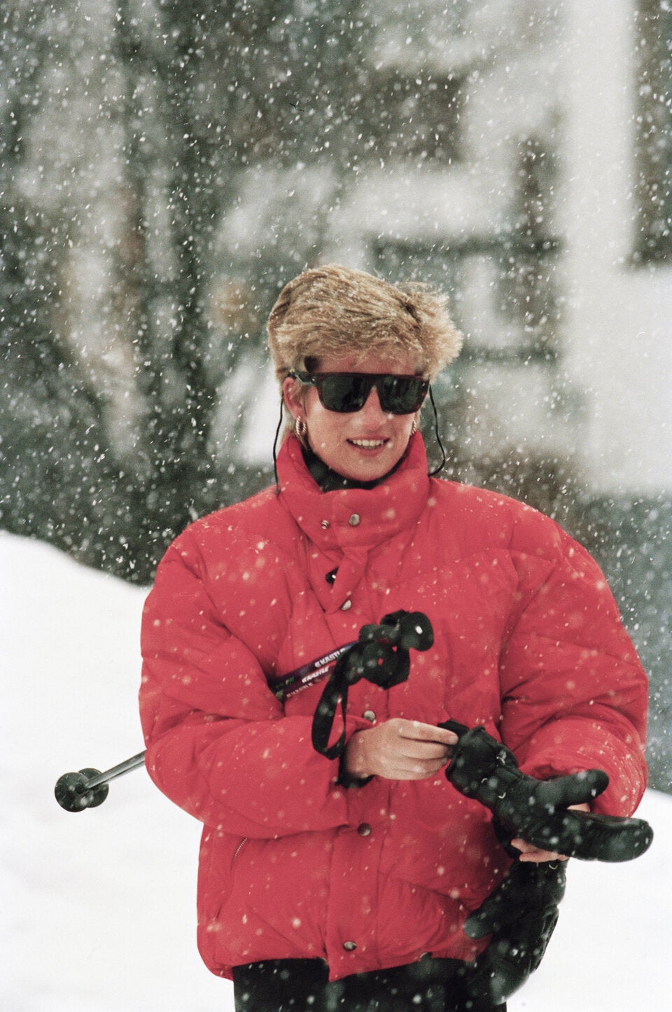 Prinzessin Diana 1994 in Lech am Arlberg. 