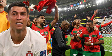 1:0 - Ronaldo ist raus! Marokko schockt auch Portugal