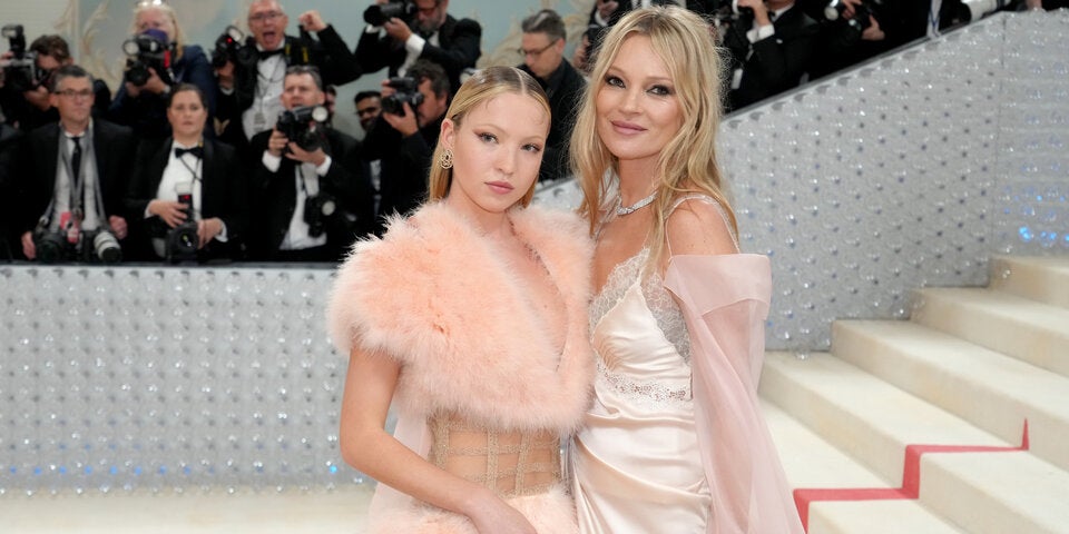 Lila und Kate Moss bei der Met Gala 2023, gekleidet in FENDI