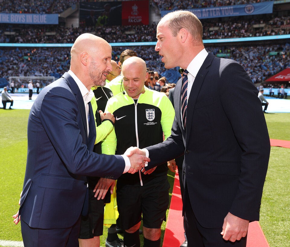 Erik Ten Hag Prince William FA Cup Finale