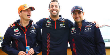 Daniel Ricciardo Sergio Perez Max Verstappen