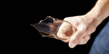 Zerbrochene Falsche Glas