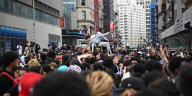 Verschenk-Aktion in Manhattan