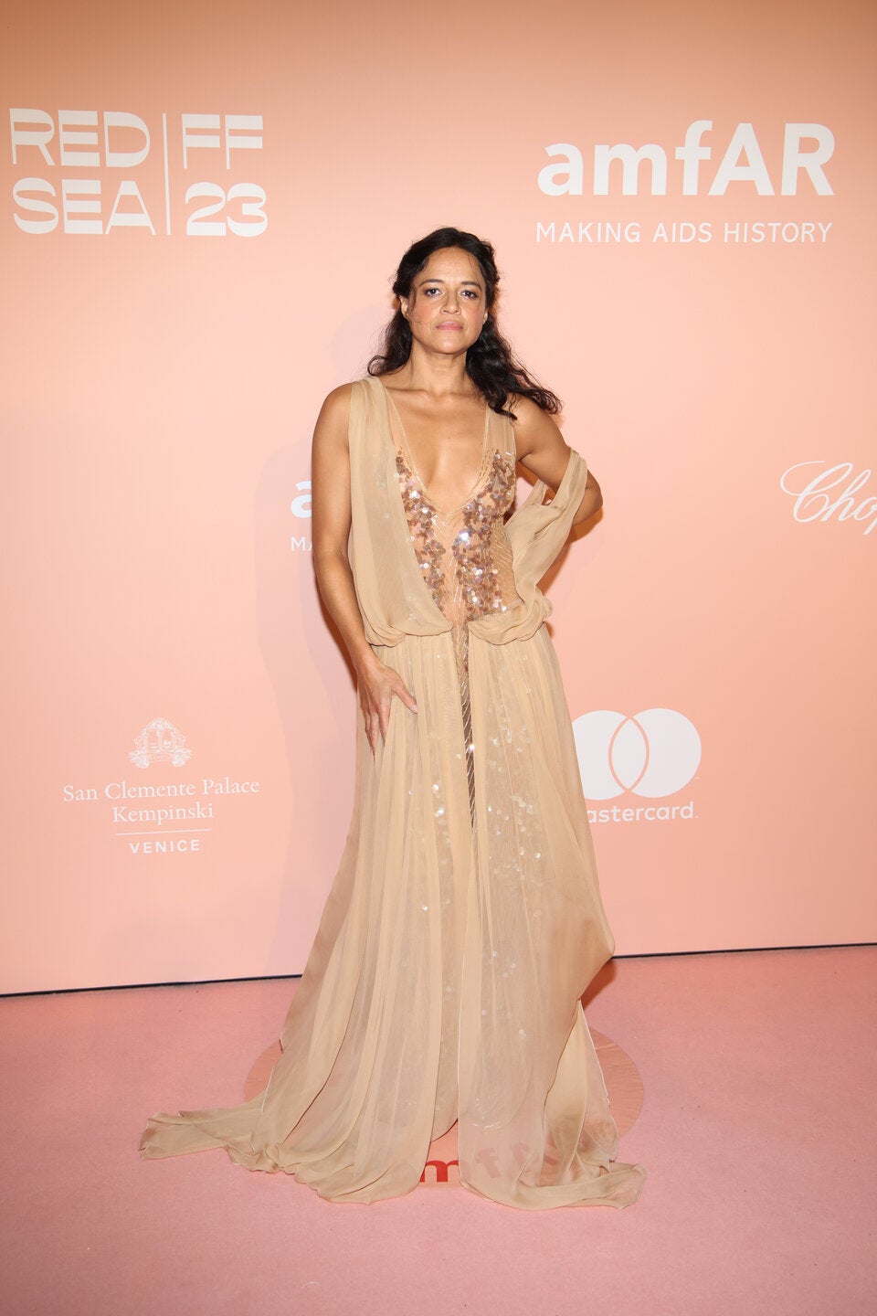 amFar Gala Michelle Rodriguez
