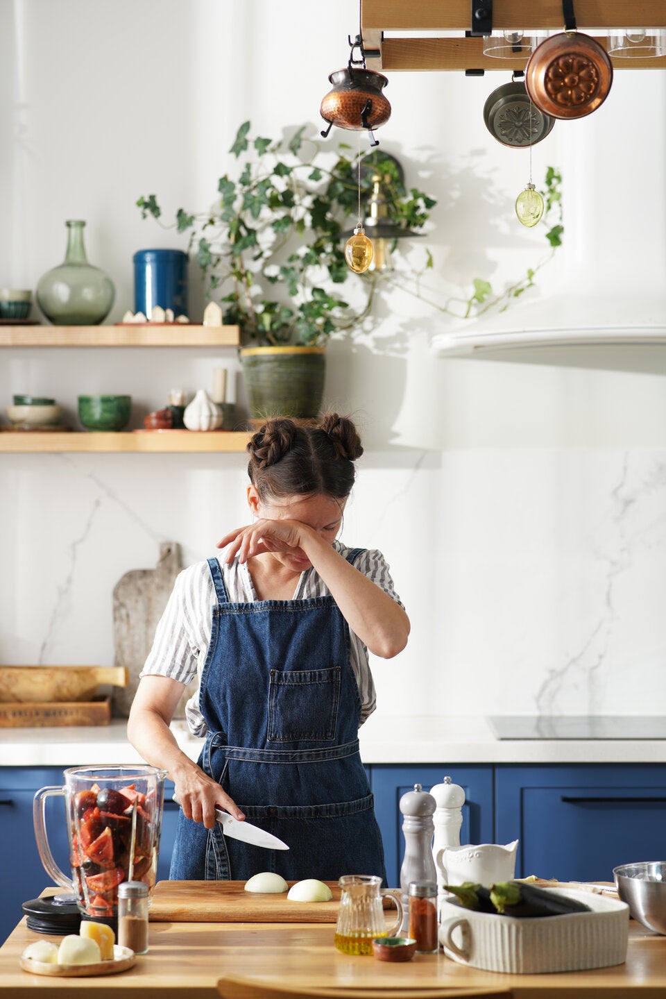Der Zwiebeltrick für weniger Tränen. 