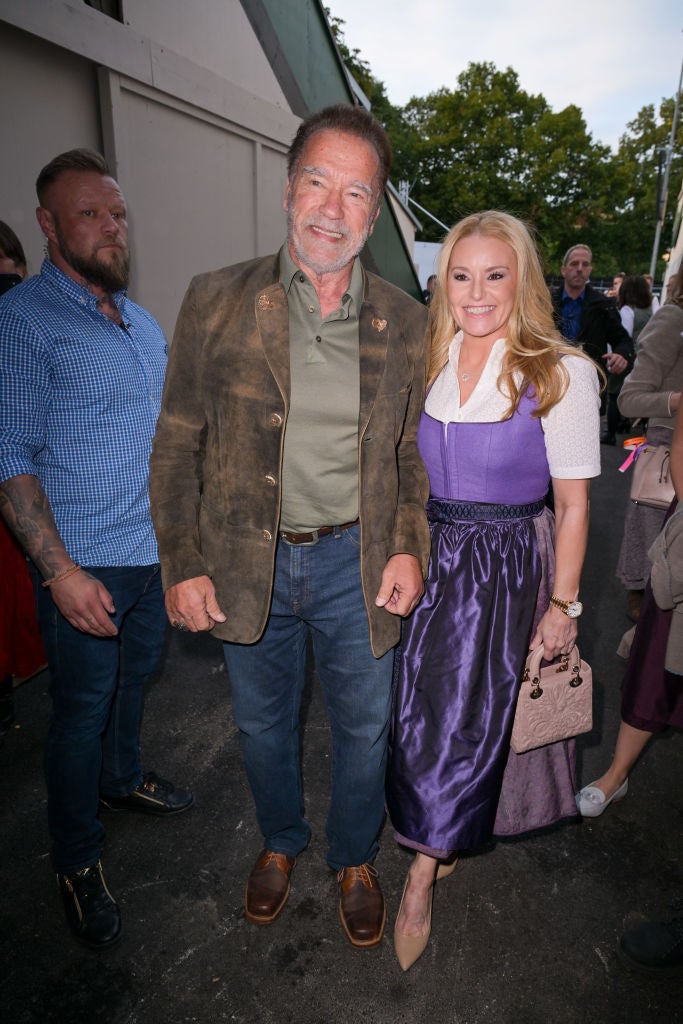 Schwarzenegger und Freundin Heather am Münchner Oktoberfest.