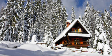 Ferienhaus Berg Schnee