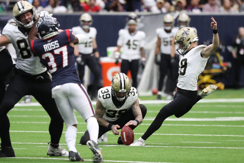 Blake Grupe New Orleans Saints Houston Texans