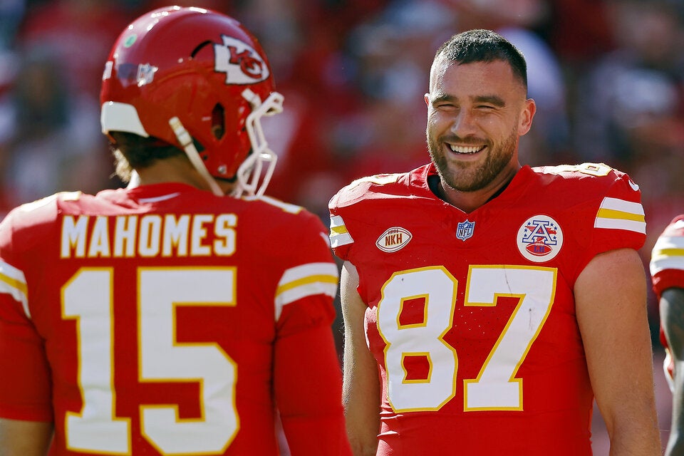 Travis Kelce mit Patrick Mahomes