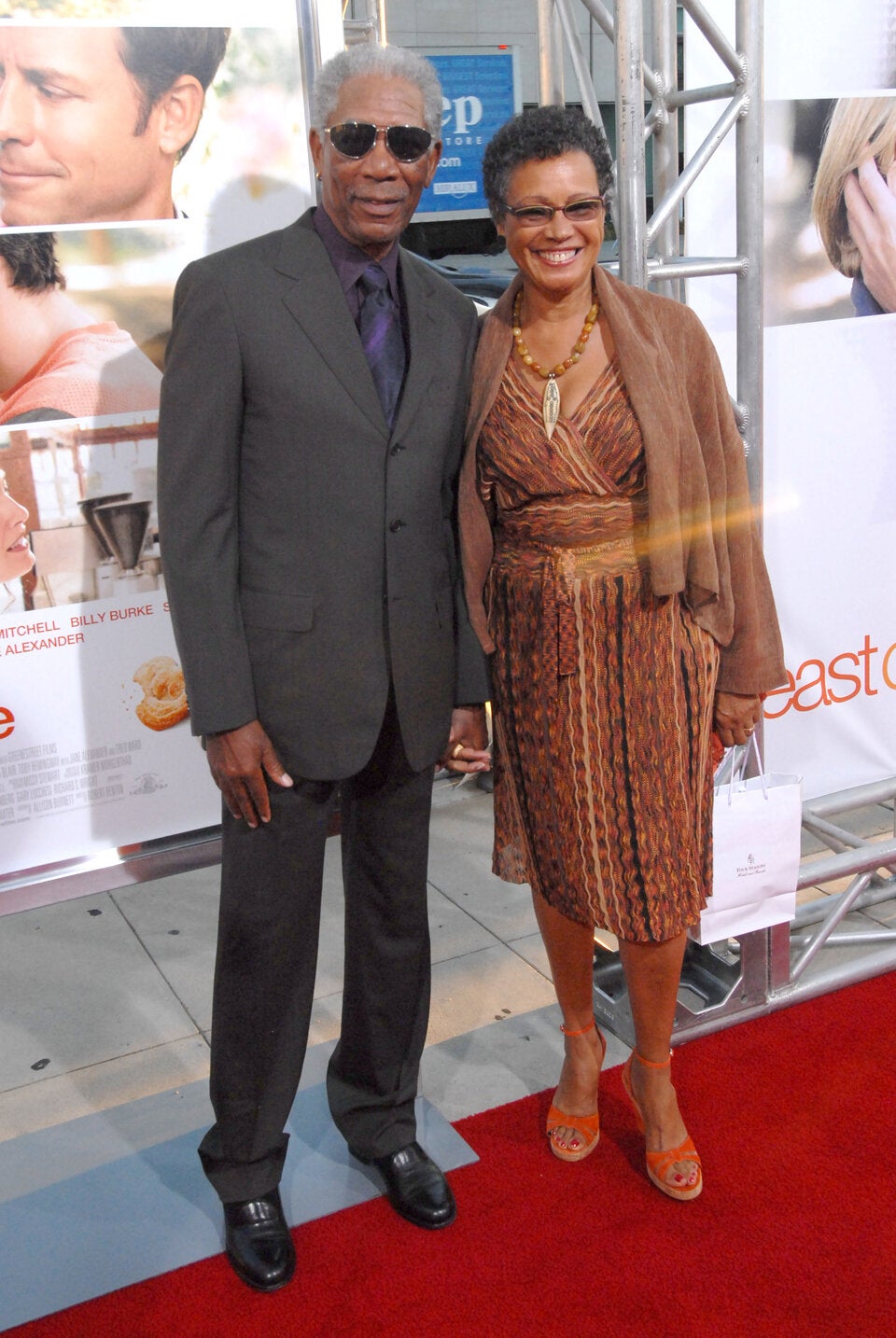 Morgen Freeman und seine zweite Frau Myrna Colley Lee.
