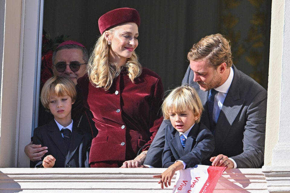 Beatrice und Pierre Casiraghi mit den beiden Söhnen Stefano und Francesco