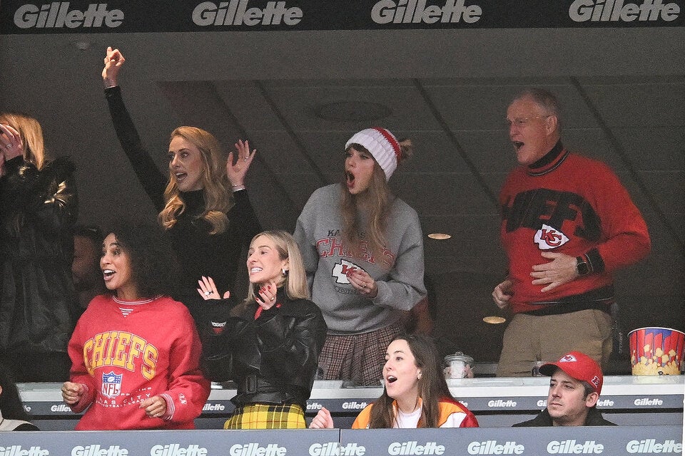 Taylor Swift im Stadion bei New England gegen Kansas City