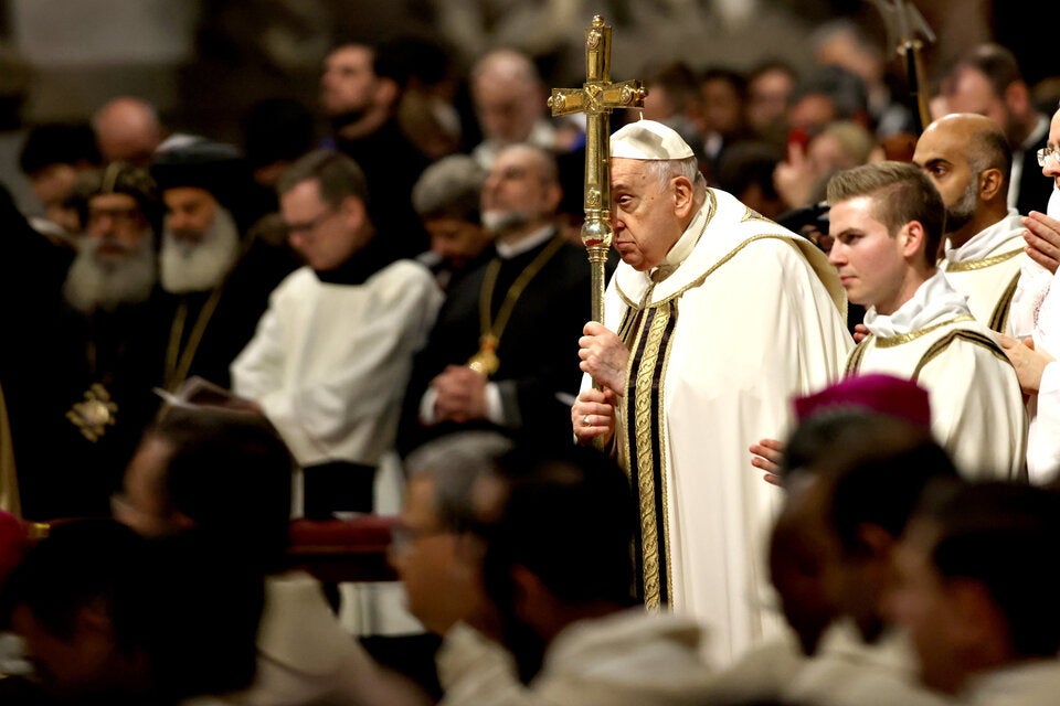 Papst Franziskus Weinachtsmette