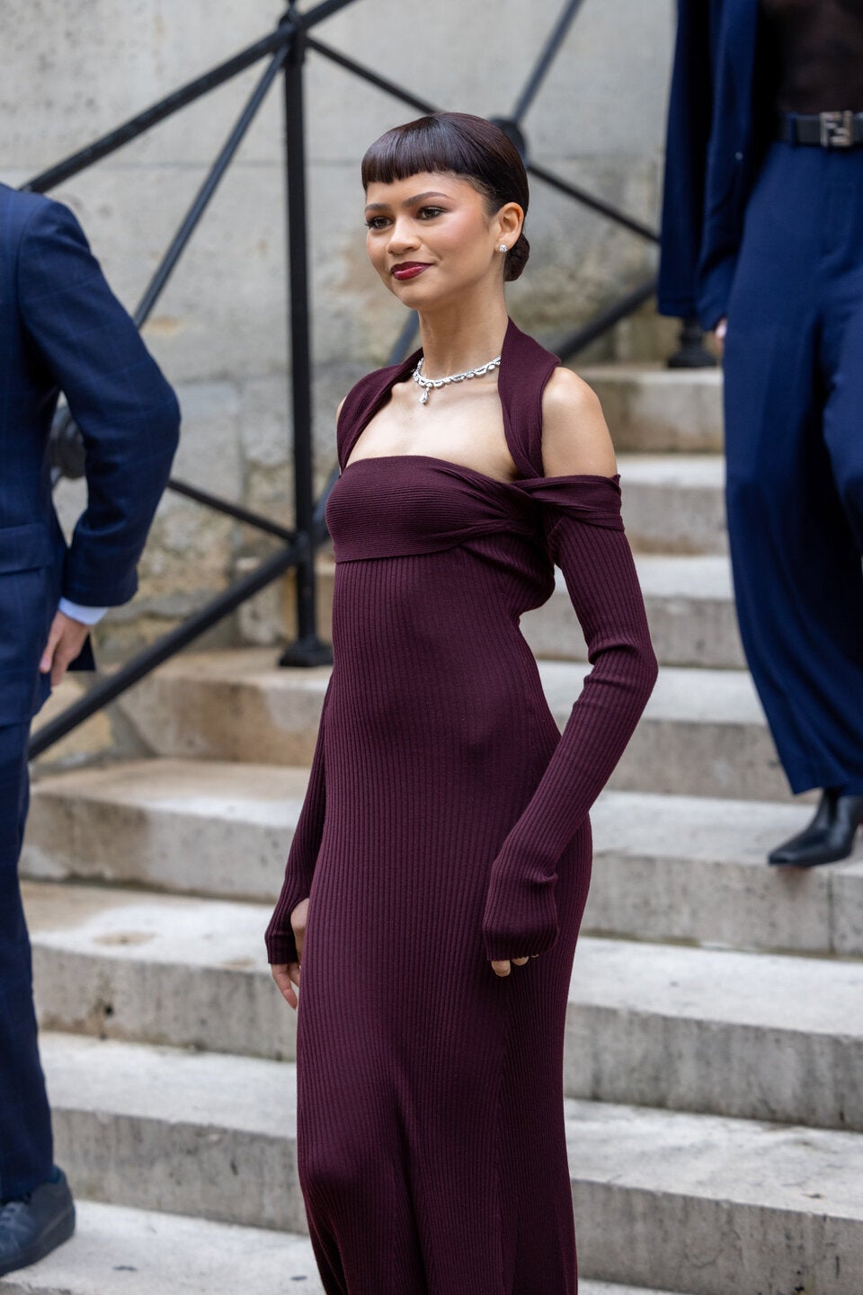 Zendaya zog vor der Show von Fendi alle Blicke auf sich.