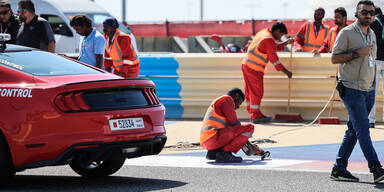 Loser Kanaldeckel legt Formel-1-Tests lahm