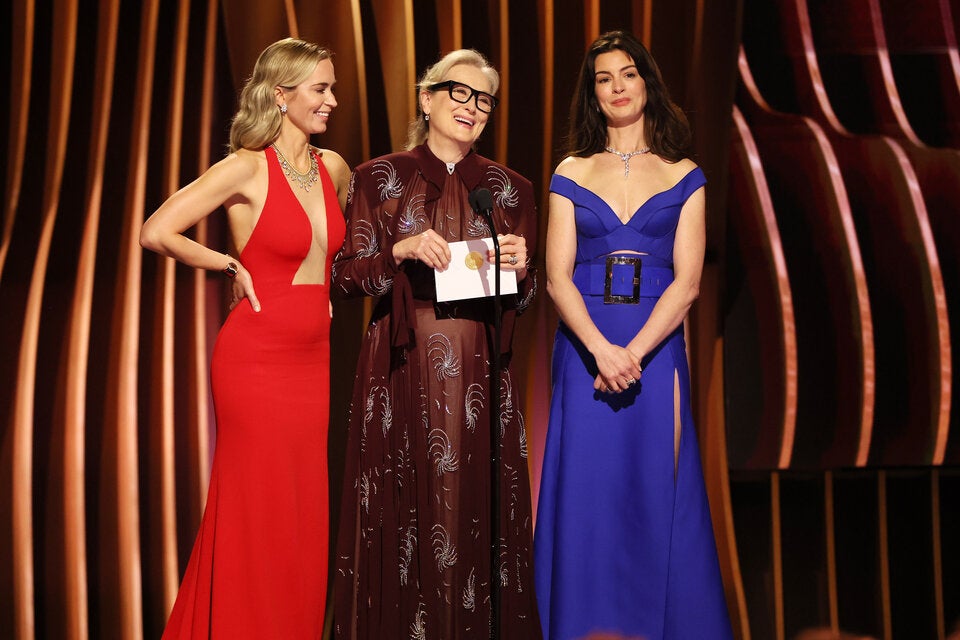 Emily Blunt, Meryl Streep and Anne Hathaway - der Cast von 