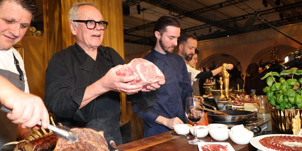 Bei der Preview präsentierte Wolfgang Puck sein Oscar-Menü. Am Speiseplan steht viel Fleisch. Aber auch für Vegetarier ist gesorgt.