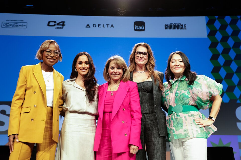 Errin Haines, Meghan, Katie Couric, Brooke Shields und Nancy Wang Yuen 