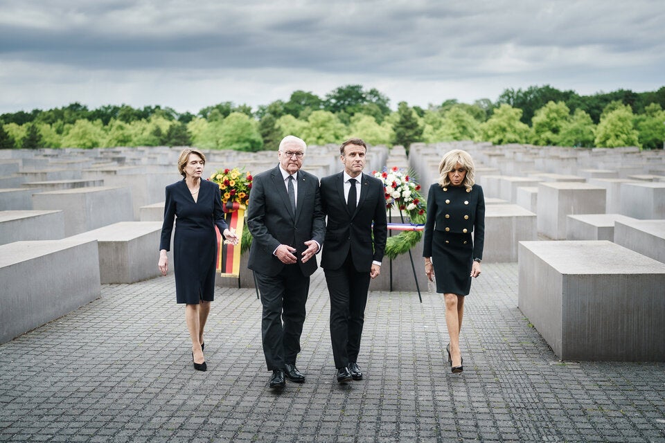 Macron-Paar in Berlin: Lachen am Holocaust-Mahnmal sorgt für Wirbel