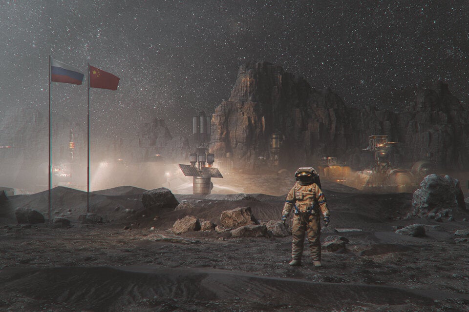 Mond im Visier: USA wollen vor China und Russland eine Station errichten. 