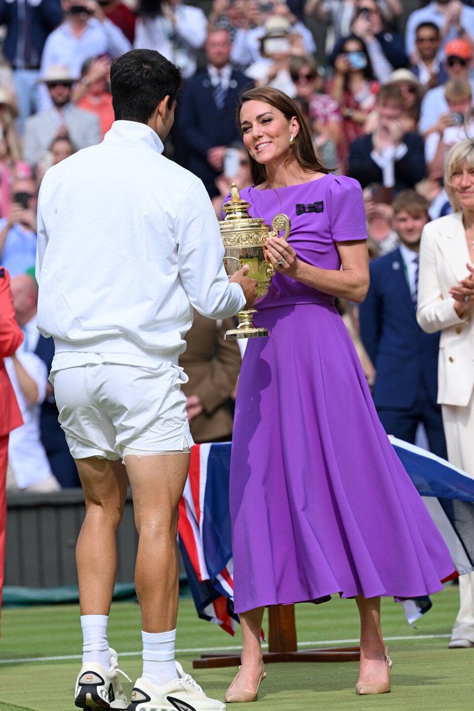 Prinzessin Kate bei der Siegerehrung in Wimbledon