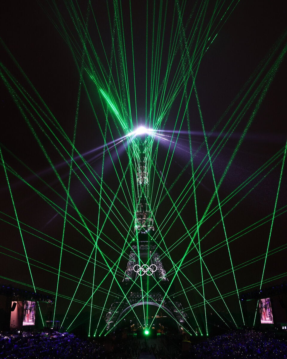 Lichtershow Eifelturm