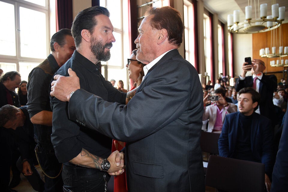 Arnold Schwarzenegger mit BossHoss