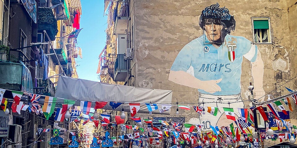 Maradona-Drama: Berühmtes Wandbild in Neapel verhüllt