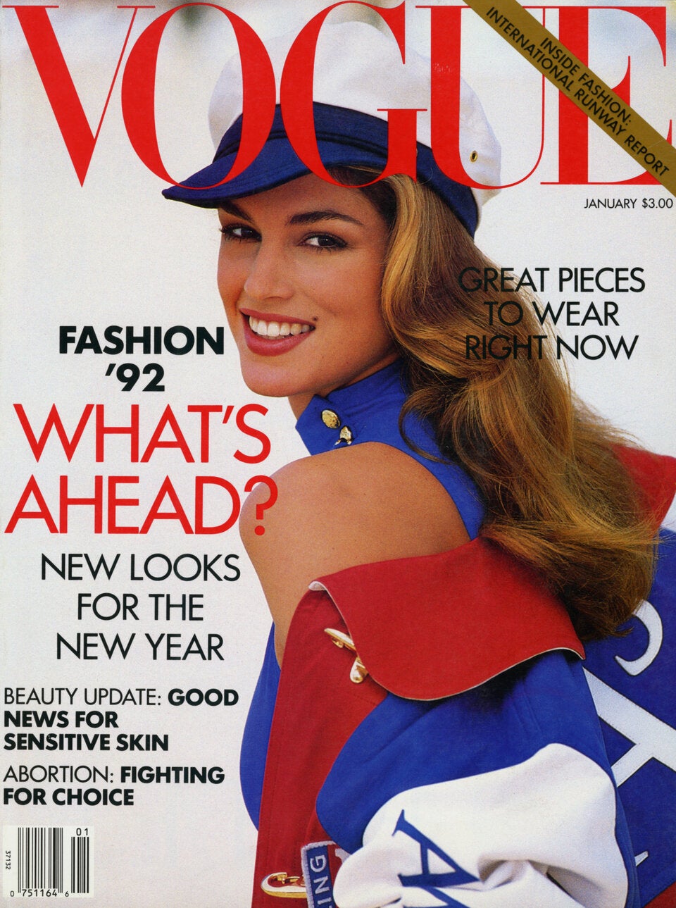 Cindy Crawford auf dem Cover der amerikanischen Vogue.