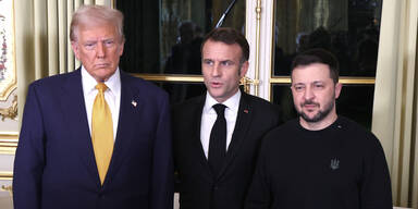 Donald Trump, Emmanuel Macron, Selenskyj