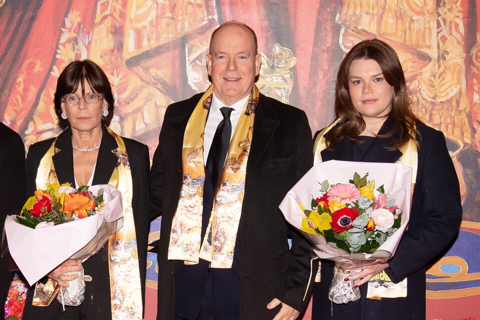Stéphanie von Monaco mit ihrem Bruder Fürst Albert und Camille Gottlieb