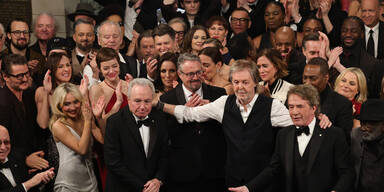 Lorne Michael, Paul McCartney, Martin Short und der All-Star-Cast von "Saturday Night live"