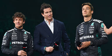 Toto Wolff George Russell Kimi Antonelli