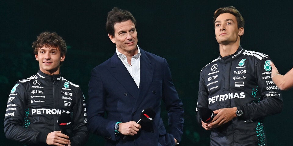 Toto Wolff George Russell Kimi Antonelli