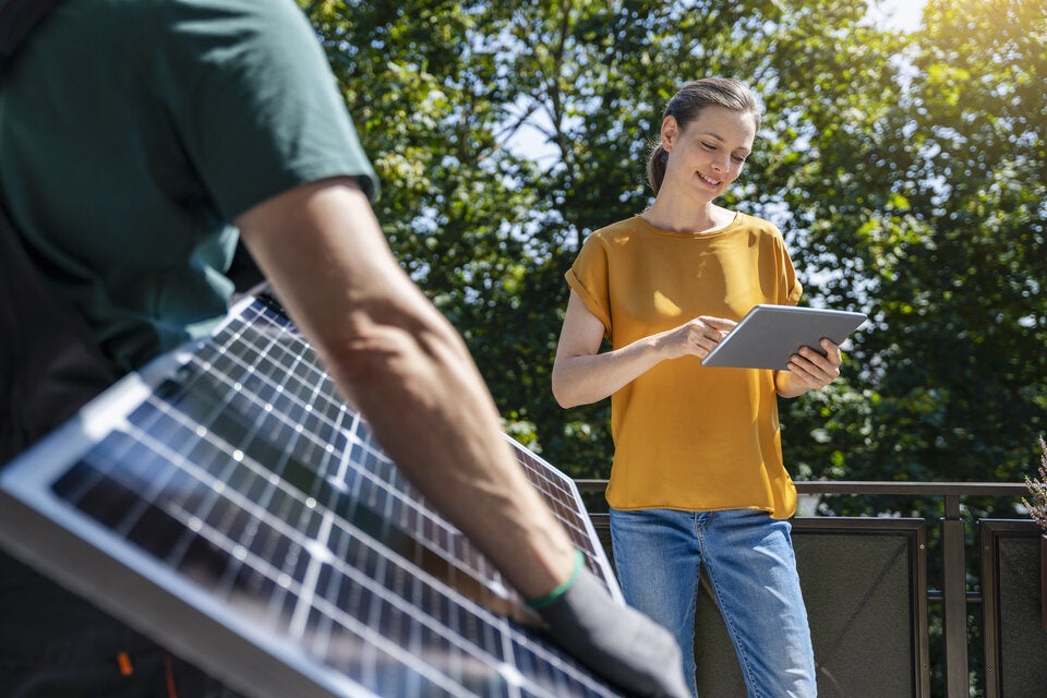 Solaranlage Balkonkraftwerg PV Anlage