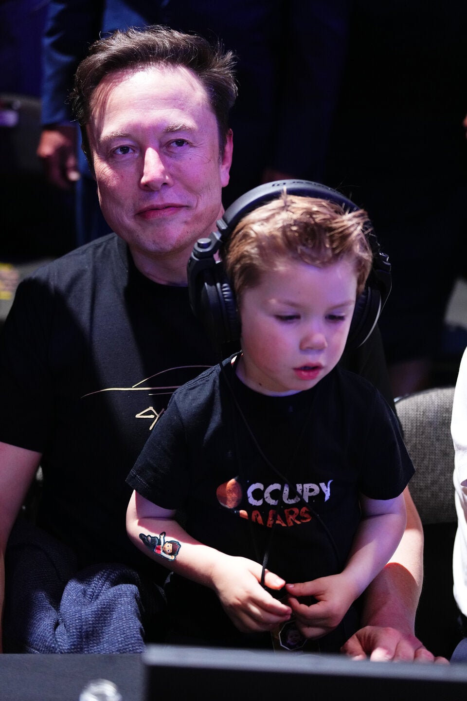 Elon Musk mit Sohn X