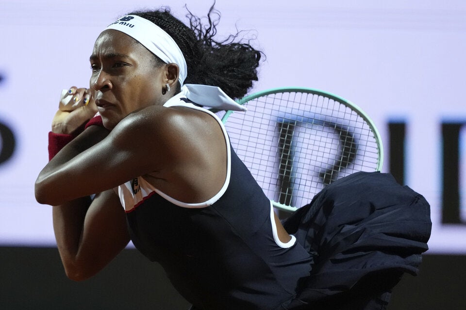 Coco Gauff greift in Rom an.