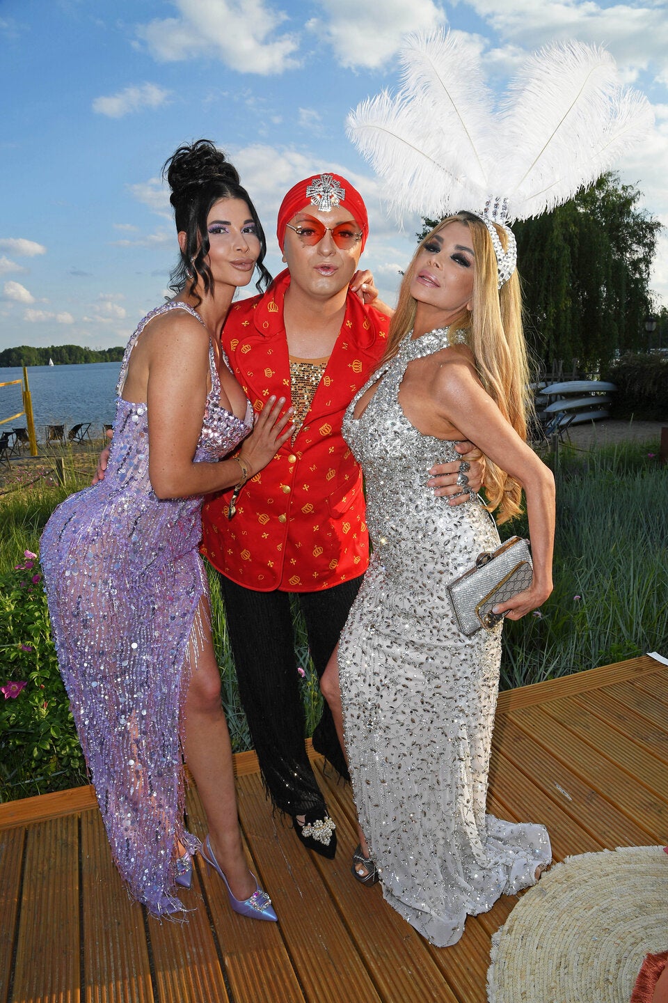 Micaela Schäfer, Julian F.M. Stoeckel und Kader Loth