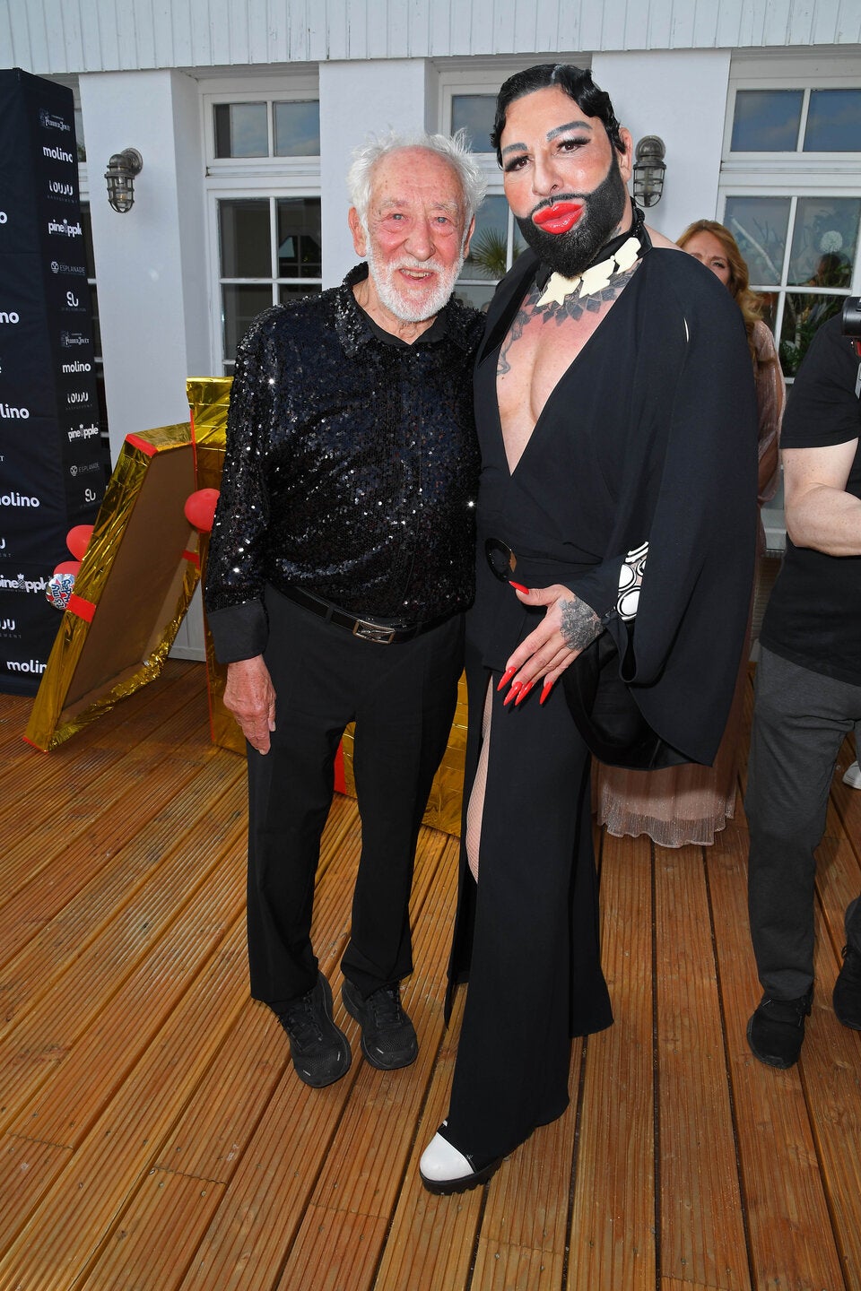 Dieter Hallervorden und Harald Glööckler